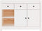 vidaXL - Dressoir - 100x35x74 - cm - massief - grenenhout - wit