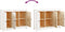 vidaXL - Dressoir - 100x35x74 - cm - massief - grenenhout - wit