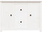vidaXL - Dressoir - 100x35x74 - cm - massief - grenenhout - wit