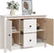 vidaXL - Dressoir - 100x35x74 - cm - massief - grenenhout - wit
