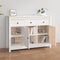 vidaXL - Dressoir - 100x35x74 - cm - massief - grenenhout - wit
