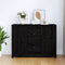vidaXL - Dressoir - 100x35x74 - cm - massief - grenenhout - zwart