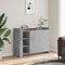 vidaXL - Dressoir - 100x35x75 - cm - bewerkt - hout - betongrijs