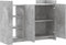 vidaXL - Dressoir - 100x35x75 - cm - bewerkt - hout - betongrijs