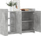vidaXL - Dressoir - 100x35x75 - cm - bewerkt - hout - betongrijs