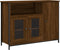 vidaXL - Dressoir - 100x35x75 - cm - bewerkt - hout - bruin - eikenkleur