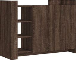vidaXL - Dressoir - 100x35x75 - cm - bewerkt - hout - bruin - eikenkleur