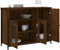 vidaXL - Dressoir - 100x35x75 - cm - bewerkt - hout - bruin - eikenkleur