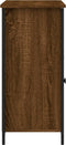 vidaXL - Dressoir - 100x35x75 - cm - bewerkt - hout - bruin - eikenkleur