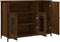 vidaXL - Dressoir - 100x35x75 - cm - bewerkt - hout - bruin - eikenkleur