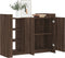 vidaXL - Dressoir - 100x35x75 - cm - bewerkt - hout - bruin - eikenkleur