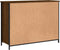 vidaXL - Dressoir - 100x35x75 - cm - bewerkt - hout - bruin - eikenkleur