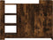 vidaXL - Dressoir - 100x35x75 - cm - bewerkt - hout - gerookt - eikenkleurig