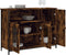 vidaXL - Dressoir - 100x35x75 - cm - bewerkt - hout - gerookt - eikenkleurig