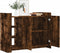 vidaXL - Dressoir - 100x35x75 - cm - bewerkt - hout - gerookt - eikenkleurig