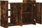 vidaXL - Dressoir - 100x35x75 - cm - bewerkt - hout - gerookt - eikenkleurig