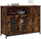 vidaXL - Dressoir - 100x35x75 - cm - bewerkt - hout - gerookt - eikenkleurig