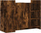 vidaXL - Dressoir - 100x35x75 - cm - bewerkt - hout - gerookt - eikenkleurig