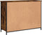 vidaXL - Dressoir - 100x35x75 - cm - bewerkt - hout - gerookt - eikenkleurig