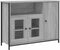 vidaXL - Dressoir - 100x35x75 - cm - bewerkt - hout - grijs - sonoma