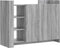 vidaXL - Dressoir - 100x35x75 - cm - bewerkt - hout - grijs - sonoma