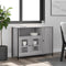 vidaXL - Dressoir - 100x35x75 - cm - bewerkt - hout - grijs - sonoma