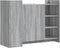 vidaXL - Dressoir - 100x35x75 - cm - bewerkt - hout - grijs - sonoma