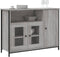 vidaXL - Dressoir - 100x35x75 - cm - bewerkt - hout - grijs - sonoma