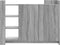 vidaXL - Dressoir - 100x35x75 - cm - bewerkt - hout - grijs - sonoma