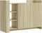 vidaXL - Dressoir - 100x35x75 - cm - bewerkt - hout - sonoma - eikenkleurig