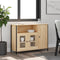 vidaXL - Dressoir - 100x35x75 - cm - bewerkt - hout - sonoma - eikenkleurig