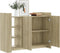 vidaXL - Dressoir - 100x35x75 - cm - bewerkt - hout - sonoma - eikenkleurig