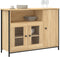 vidaXL - Dressoir - 100x35x75 - cm - bewerkt - hout - sonoma - eikenkleurig