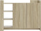 vidaXL - Dressoir - 100x35x75 - cm - bewerkt - hout - sonoma - eikenkleurig