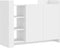 vidaXL - Dressoir - 100x35x75 - cm - bewerkt - hout - wit