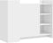 vidaXL - Dressoir - 100x35x75 - cm - bewerkt - hout - wit