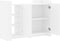 vidaXL - Dressoir - 100x35x75 - cm - bewerkt - hout - wit