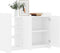vidaXL - Dressoir - 100x35x75 - cm - bewerkt - hout - wit