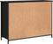 vidaXL - Dressoir - 100x35x75 - cm - bewerkt - hout - zwart