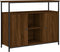 vidaXL - Dressoir - 100x35x80 - cm - bewerkt - hout - bruin - eikenkleur