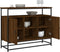 vidaXL - Dressoir - 100x35x80 - cm - bewerkt - hout - bruin - eikenkleur