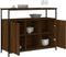 vidaXL - Dressoir - 100x35x80 - cm - bewerkt - hout - bruin - eikenkleur