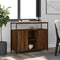 vidaXL - Dressoir - 100x35x80 - cm - bewerkt - hout - bruin - eikenkleur