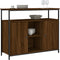 vidaXL - Dressoir - 100x35x80 - cm - bewerkt - hout - bruin - eikenkleur