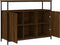 vidaXL - Dressoir - 100x35x80 - cm - bewerkt - hout - bruin - eikenkleur