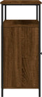 vidaXL - Dressoir - 100x35x80 - cm - bewerkt - hout - bruin - eikenkleur