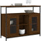 vidaXL - Dressoir - 100x35x80 - cm - bewerkt - hout - bruin - eikenkleur