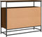 vidaXL - Dressoir - 100x35x80 - cm - bewerkt - hout - bruin - eikenkleur