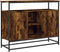 vidaXL - Dressoir - 100x35x80 - cm - bewerkt - hout - gerookt - eikenkleurig