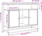 vidaXL - Dressoir - 100x35x80 - cm - bewerkt - hout - gerookt - eikenkleurig